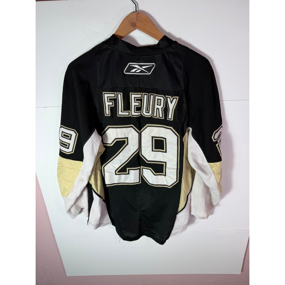 Reebok NHL Pittsburgh Penguins Marc-Andre Fleury 29 Jersey Size 48 Canada Made